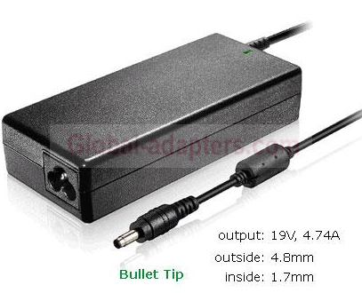 New 19V 4.74A 4.8 * 1.7mm LG F1 Power Supply Ac Adapter - Click Image to Close